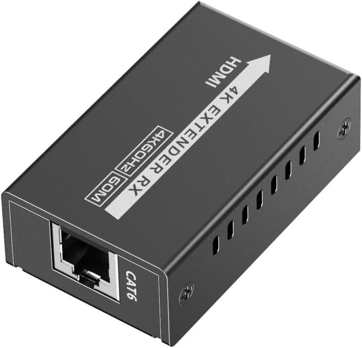 Produktbild PremiumCord USB-C na HDMI extender přes patch kabel Cat5e/6/6a 4K@60Hz na 60m (Extender)