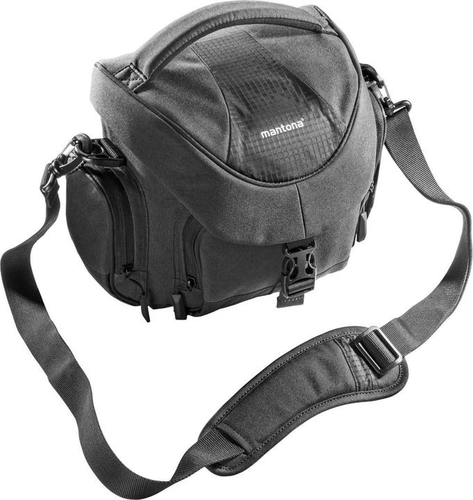 Immagine prodotto mantona Borsa fotografica Premium antracite (Borsa a tracolla per fotocamera)