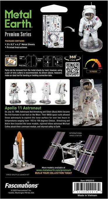 Produktbild Metal Earth Premium Series Apollo 11 Astronaut PS2016