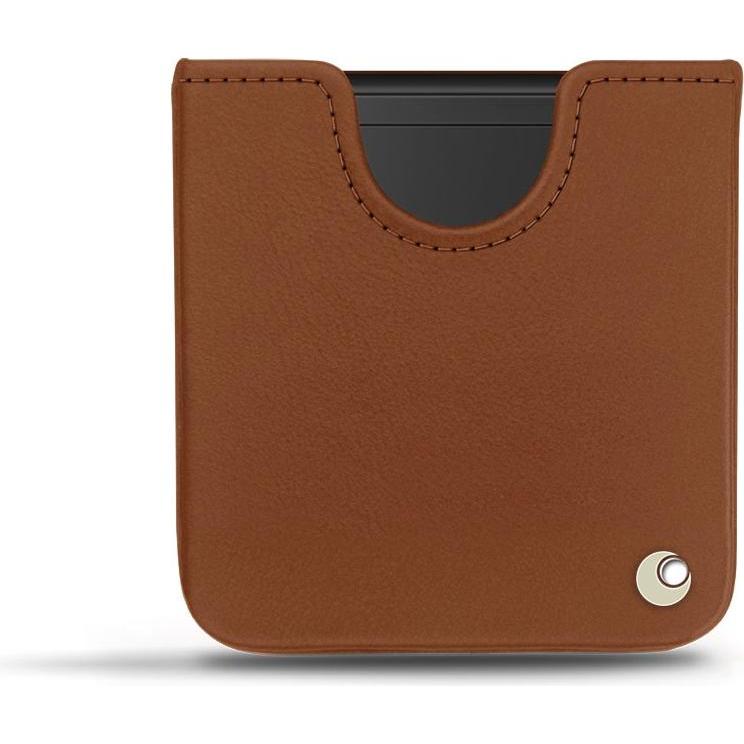 Noreve Lederschutzhülle (Samsung Galaxy Z Flip), Smartphone Hülle, Braun