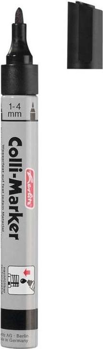 Produktbild Herlitz Permanent-Marker Colli 1-4 mm, 1 Stück, Schwarz (1x)