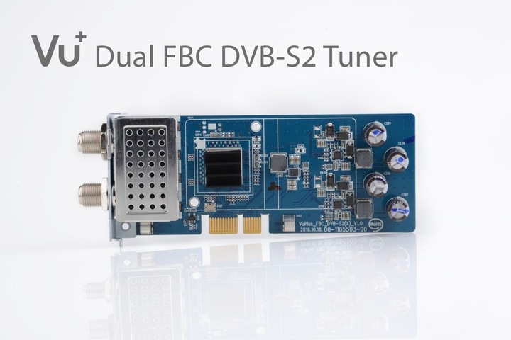 Actual product image Vu+ DVB-S2 /S2X FBC Twin Tuner Duo (8 GB, DVB-S2, CI+ slot)