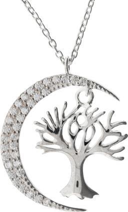 Berk Anhänger „Lebensbaum in Mond“ mit Kette