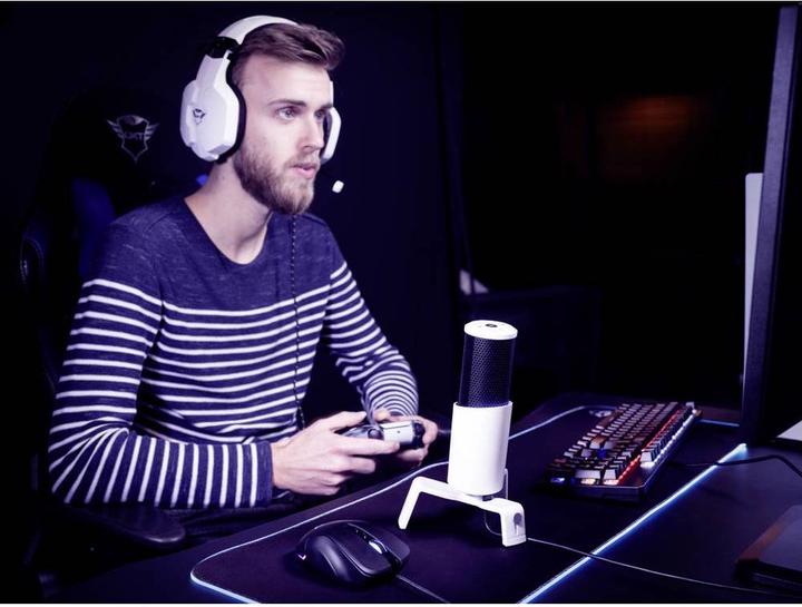 Actual product image Trust Microphone GXT258W Fyru Streaming, White
