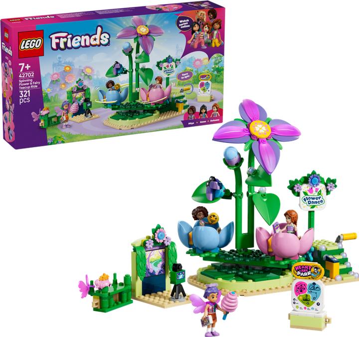 Produktbild LEGO Feentassen-Karussell mit Blumendeko (42702, LEGO Friends)