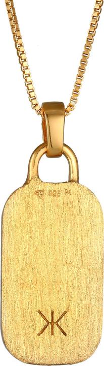 Image du produit Kuzzoi Collier de la marque Military Plaque martelée 925 argent (Argent sterling 925, 55 cm)