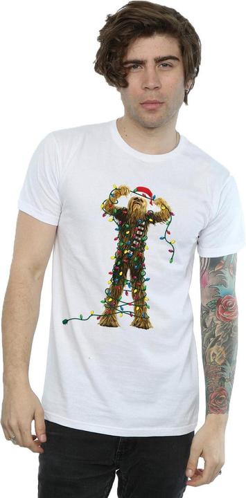 Produktbild Star Wars Chewbacca Christmas Lights TShirt (3XL)