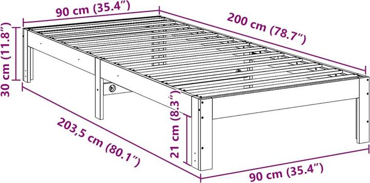 Image du produit vidaXL Bettgestell (160 x 200 cm)