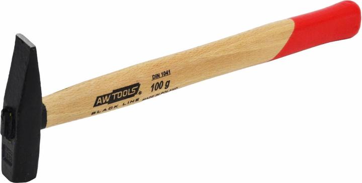 Actual product image Awtools Młotek ślusarski 0.1 kg Trzonek Drewniany Black Line (100 g)