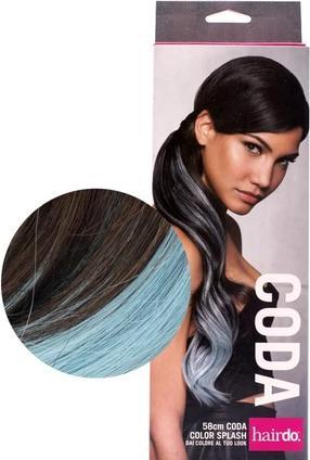 Image du produit Hairdo Ponytail Color Splash Chestnut Blue 58cm Blue Ponytail on Medium Brown (58 cm)