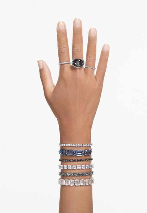 Produktbild Swarovski Matrix Tennis Armband Rundschliff Weiss (16.50 cm, Swarovski Metall)