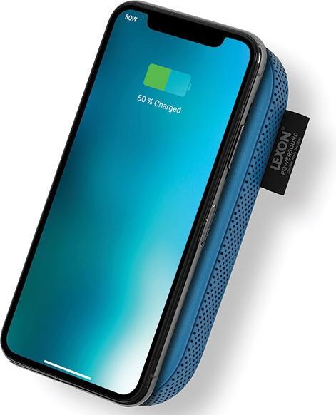 Immagine prodotto Lexon Powersound Powerbank indukcyjny 5000 mAh z głośnikiem bluetooth ciemnoniebieski/blu scuro LA12 (5000 mAh)