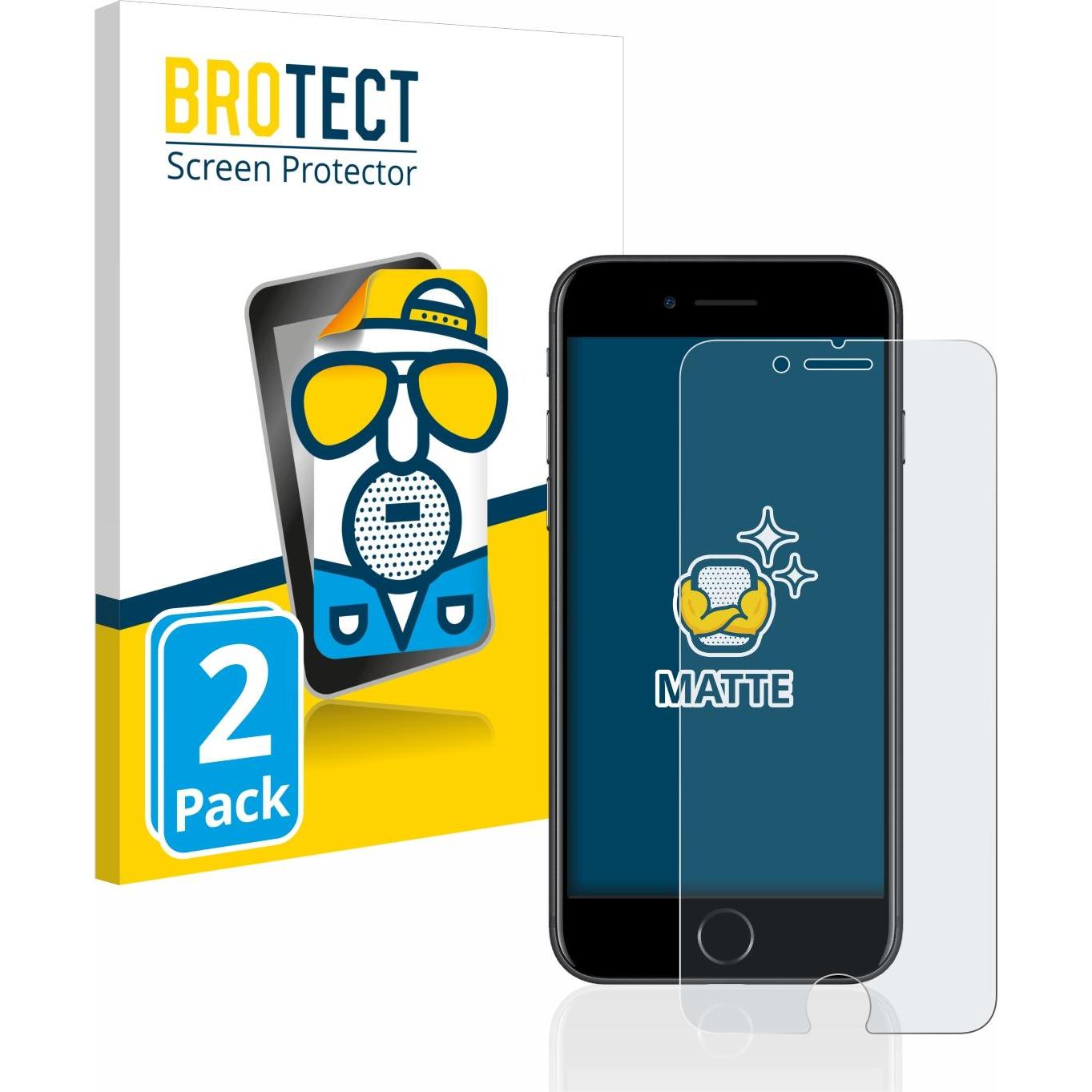 Thumbnail - BROTECT Entspiegelungs-Schutzfolie Displayschutz Matt (2 Stück, Apple iPhone 7), Smartphone Schutzfolie, Transparent