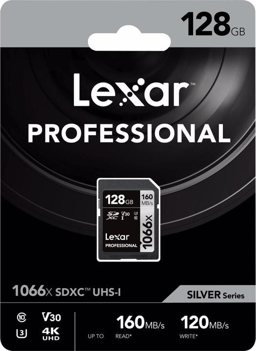 Actual product image Lexar Professional (128 GB, SDXC, U3, UHS-I)