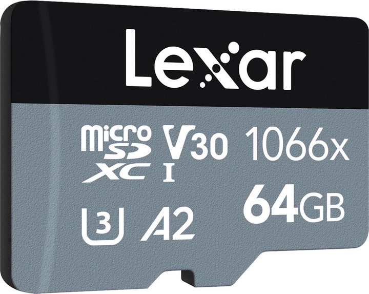 Lexar Silver (64 GB, microSDXC, U3, UHS-I)