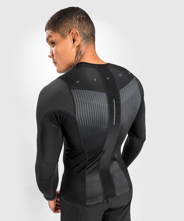 Venum Biomecha Rashguard Long Sleeves - Black/Grey - XL (XL)