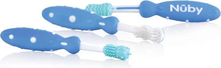 Produktbild Nuby Zahnputztrainer 3er Set (Weich, 1 x)