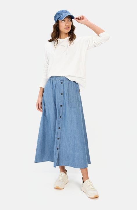 Image du produit Camel Active Langer Denim-Rock mit elastischem Bund (36)