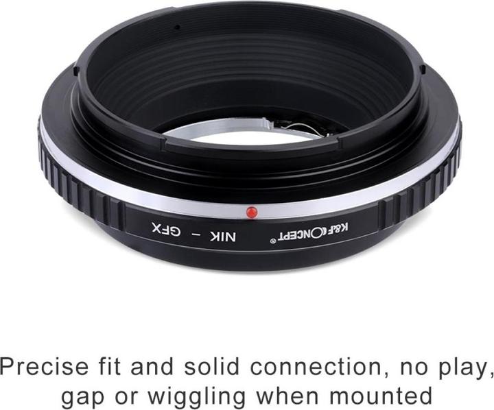 Image du produit K&F Concept Adaptateur d'objectif de haute précision, NIK-GFX