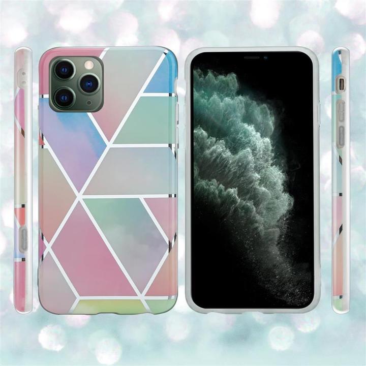 Image du produit Cadorabo Couverture IMD TPU Marbre coloré (Apple iPhone 12 mini)