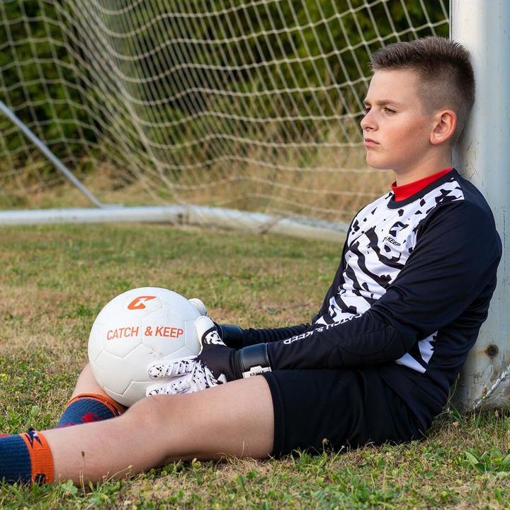 Produktbild Catch & Keep Fussballhandschuhe Kralle Splash Gr. 7 Weiss Torwart Keeper Goalie Handschuhe (7)