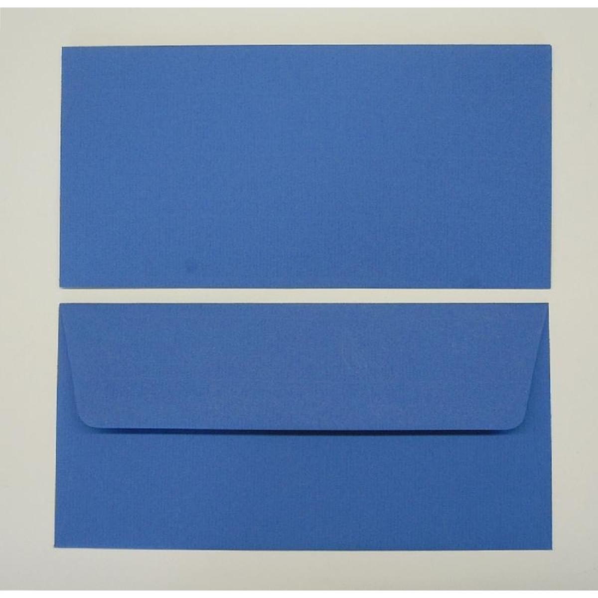 Thumbnail - Blanke, Briefumschlag, Briefumschläge DINlang 100g/qm gummiert VE=100 Stück stahlblau (110 x 220 mm, 100 x)