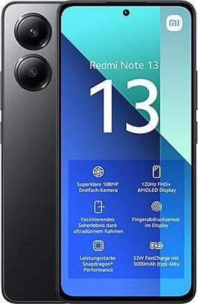 Image du produit Xiaomi Redmi Note 13 (128 Go, Noir, 6.67", Double SIM, 4G)