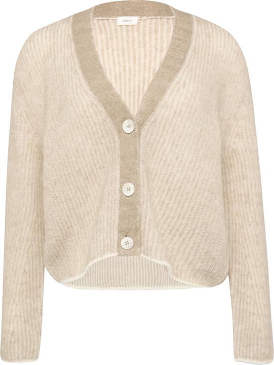 Image du produit S.Oliver Strickjacke Lockere Strickjacke aus Alpakamix mit Rippstruktur (38)