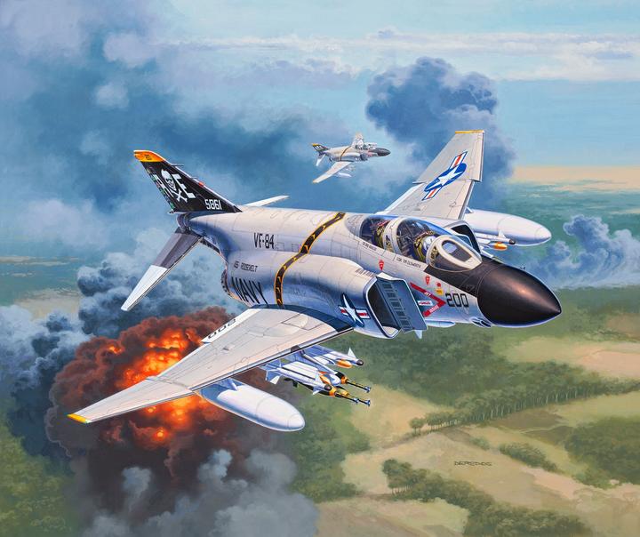 Actual product image Revell Model Set F-4J Phantom II
