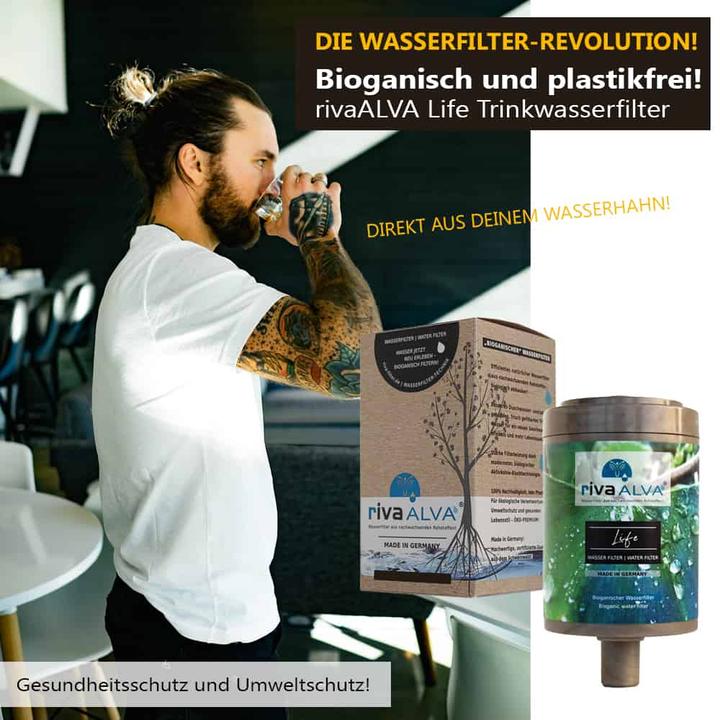 Produktbild Riva Trinkwasserfilter rivaALVA LIFE - Metallgehäuse mit Filterkartusche (ohne Schlauchanschluss-Set)