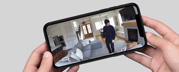 Produktbild Arlo Essential Indoor Kamera, weiss (1920 x 1080 Pixels)
