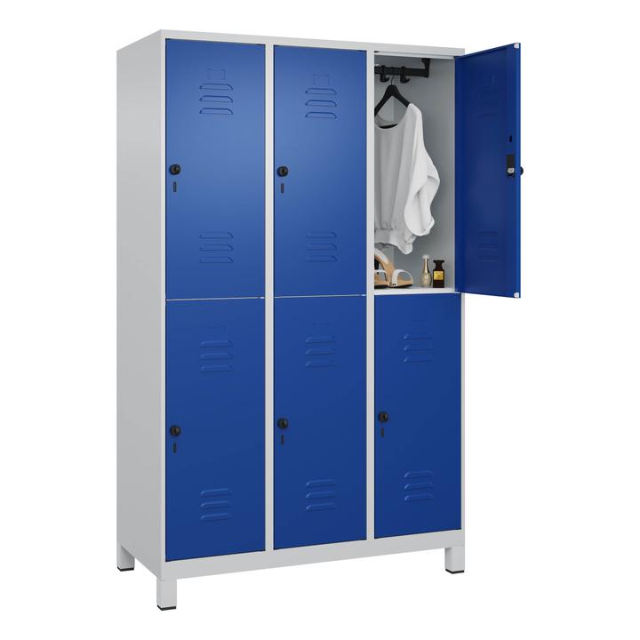 Enzianblau, Lichtgrau