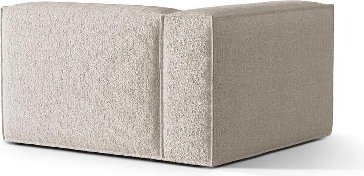 Image du produit Micadoni Canapé Modulaire Boucle Gauche, "Nuria", 2 Places, Beige, 110x145x72 Fabriqué en Europe (3 places)