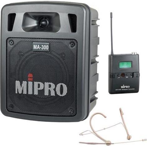 Thumbnail - Mipro MA-300 mit Taschensender mit Headsetmikrofon, Mikrofon