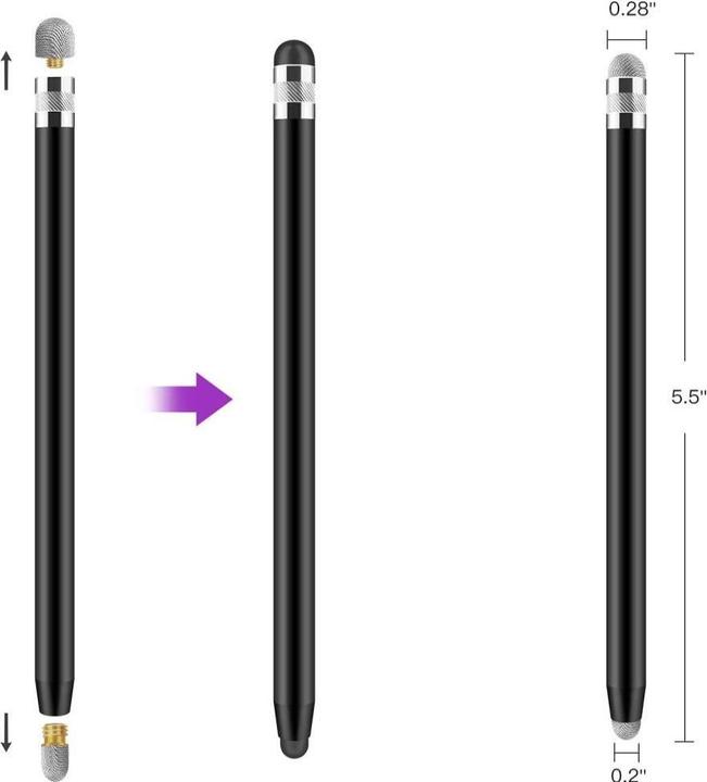 Immagine prodotto Tech-Protect USP100 4-TIP Touch Stylus Passive Pen - Black