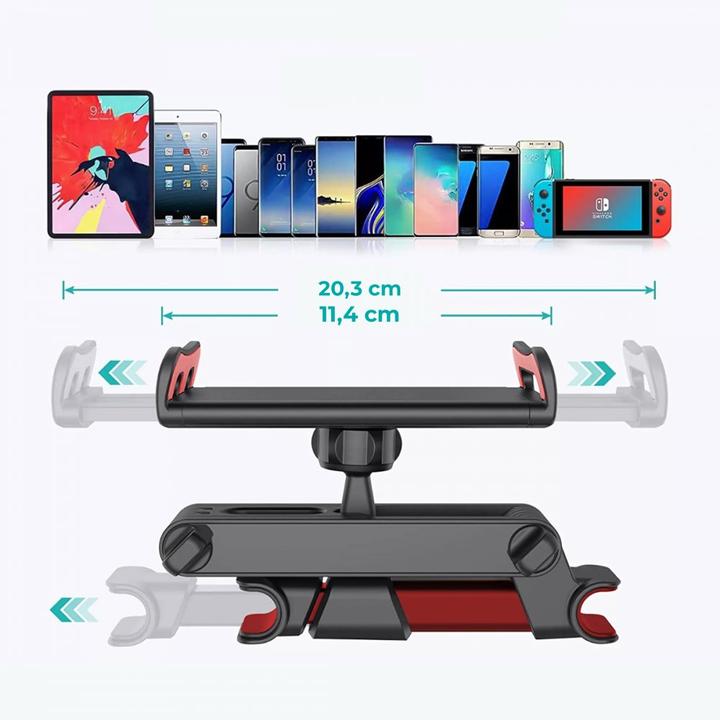 Image du produit Misura Support pliable pour tablette et téléphone portable en voiture