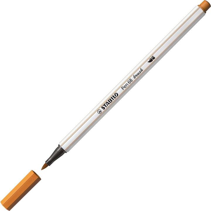 Image du produit STABILO Pen 68 brush Stylo feutre Premium (Ocre, 1 x)