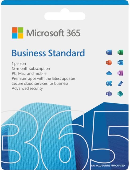 Actual product image Microsoft 365 Business Standard (English) (1 User, 12 months)