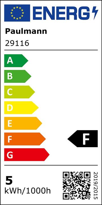 Energie-Label Paulmann Classic White Tropfen (E14, 470 lm, 1 x)