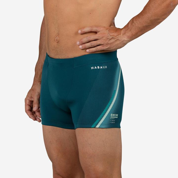 Produktbild Nabaiji Badehose Boxer Herren - 500 Fiti Lini grün (44)