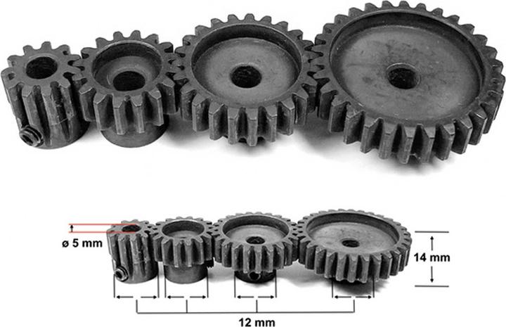 Produktbild Absima Stahl Ritzel Modul 1.0 - 27Z
