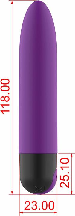 Actual product image Virgite Power Bullet purple