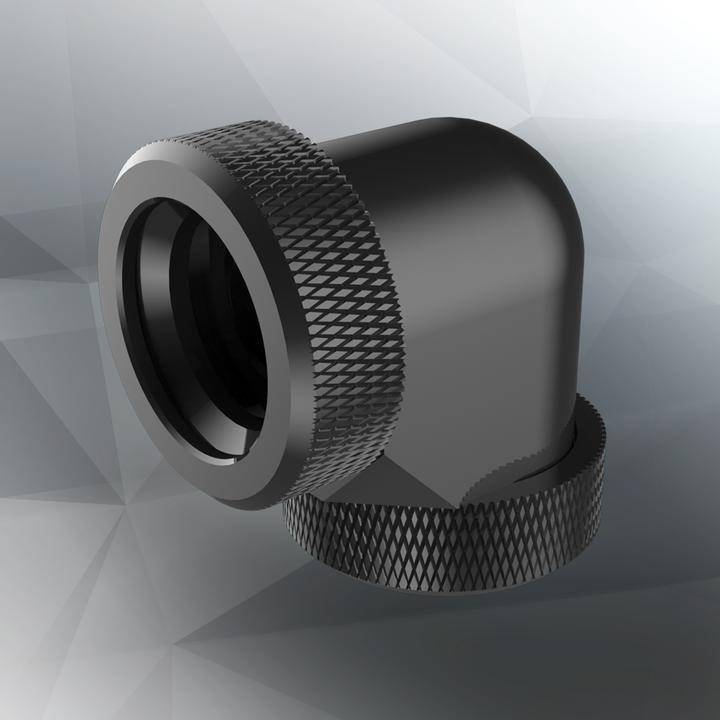 Produktbild Raijintek Pelias D160906, 16mm, 90 Grad Adapter – 6er-Pack, schwarz