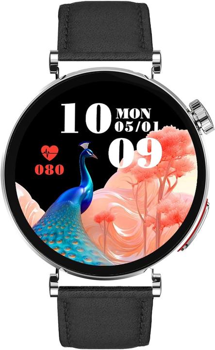 Image du produit Knauermann NEO 2 2025 zwart vierkant gezondheidshorloge smartwatch zilver Durchmesser 40mm Dicke 109mm rond (40 mm)