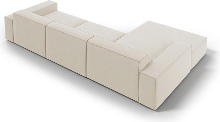 Actual product image Micadoni Velvet Left Corner Sofa, "Jodie", 4 Seats, 284x166x70Made in Europe (Corner sofa)
