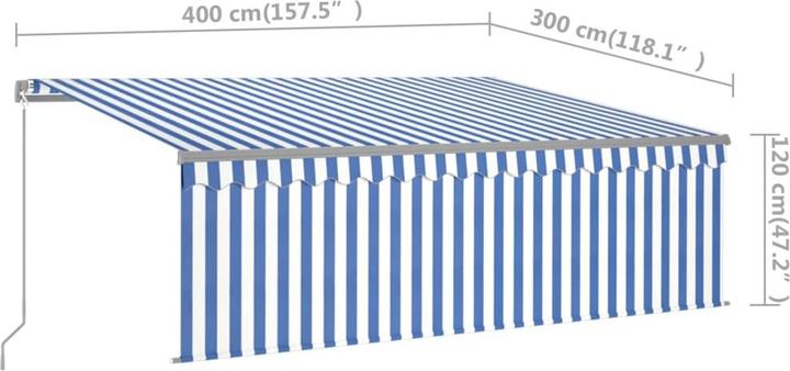 Actual product image vidaXL Markise (4 m)