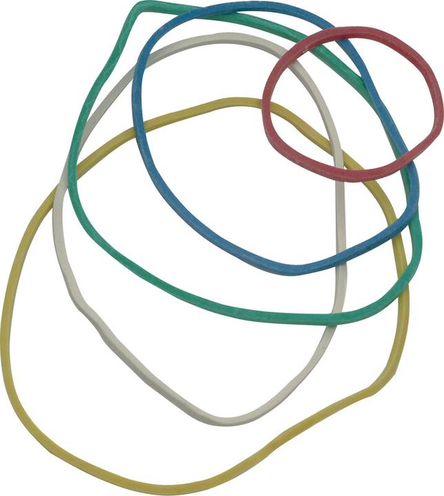 Image du produit Q-Connect Anneaux en caoutchouc multicolores 15g (34 pcs)