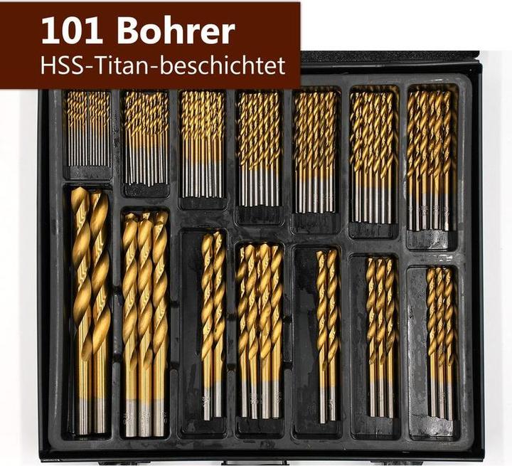 Actual product image ProPlus Drill Set Drill Set Drill Tool Kit Bit Case Drill Accessory Set (1.5 mm, 2.0 mm, 2.5 mm, 3 mm, 3.2 mm, 3.5 mm, 4 mm, 4.5 mm, 5.0 mm, 5.5 mm, 6.0 mm, 6.5 mm, 8 mm, 10 mm)