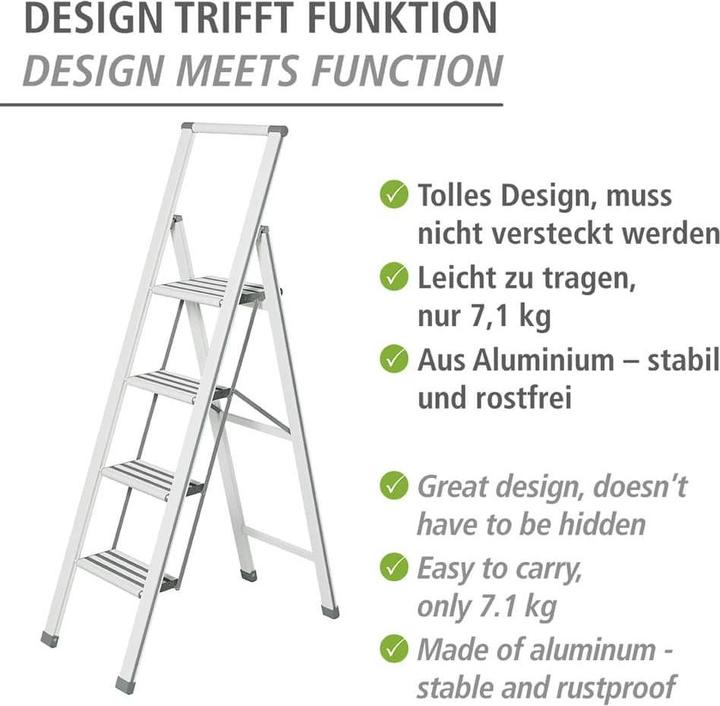 Produktbild Wenko Haushaltsleiter (Trittleiter, 44 cm)