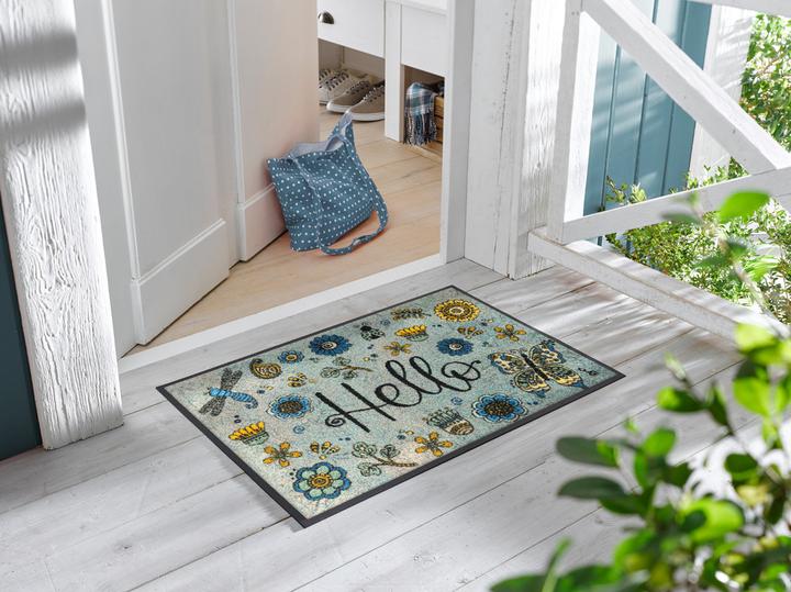 Immagine prodotto Wash + Dry Fussmatte "Hello flowers" (50 x 75 cm)